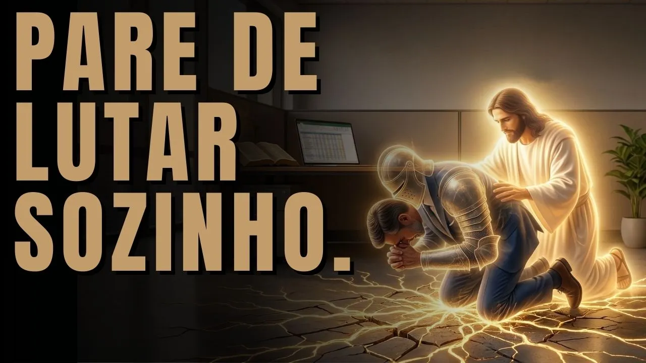 Jesus ajudando um empresário desesperado